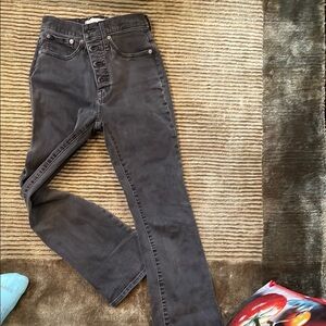Madewell Charcoal Denim Pants